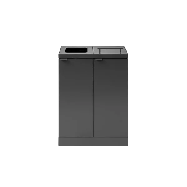 Bica Modell 886 Abfalltrennung 2x45 Liter Deckel/Eine Öffnung Anthrazit